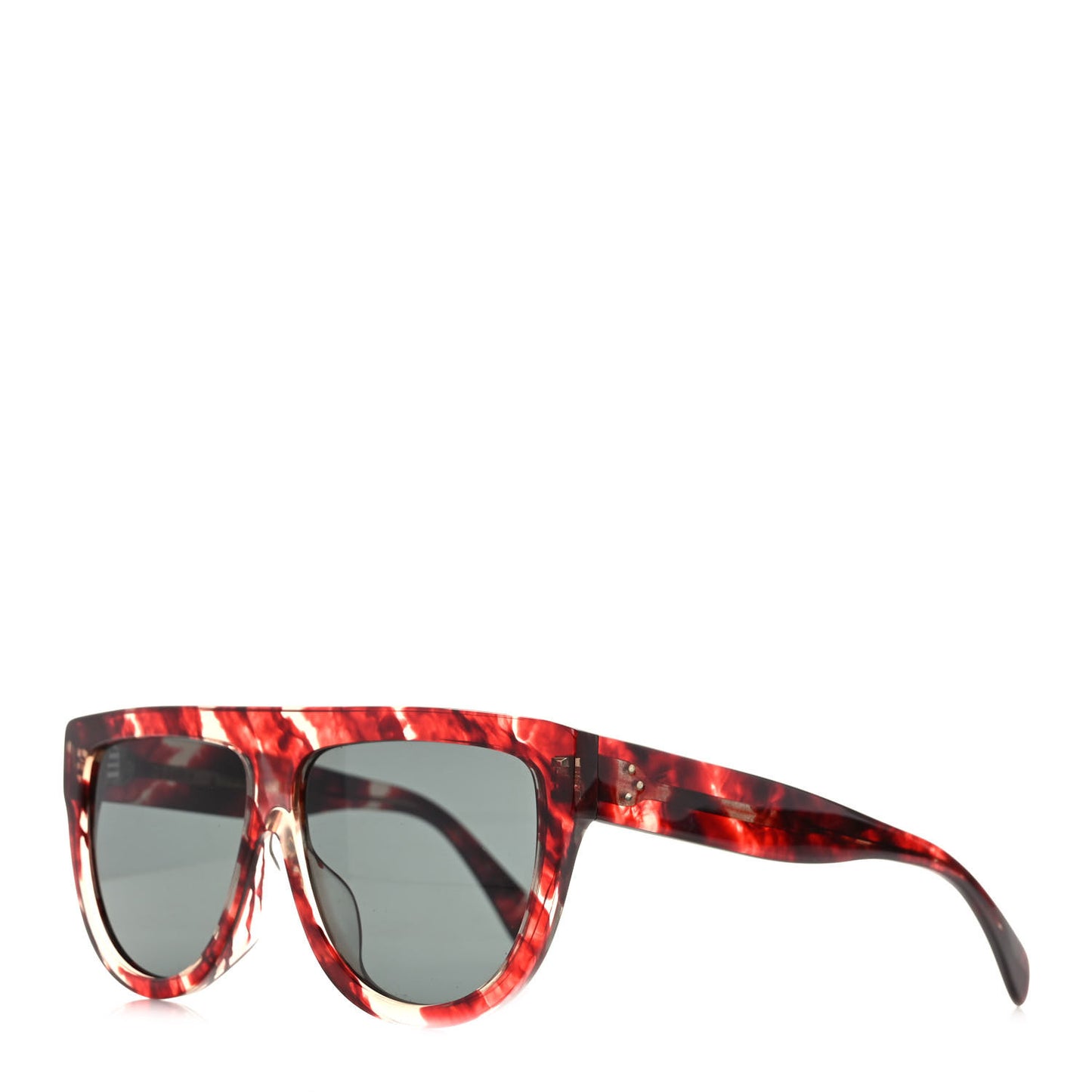 Acetate Aviator Sunglasses CL 40001F Red Havana