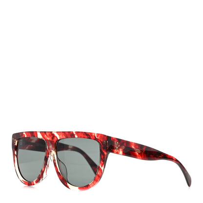 Celine Acetate Aviator Sunglasses CL 40001F Red Havana 1 of 7