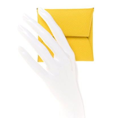 Hermes Epsom Bastia Coin Purse Jaune de Naples 2 of 13