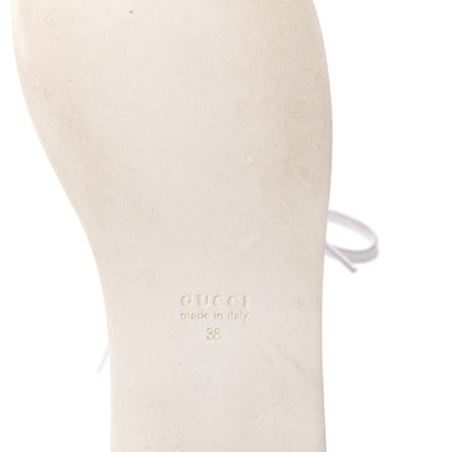 Gucci Calfskin Peggy Platform Sneakers 38 White 8 of 9