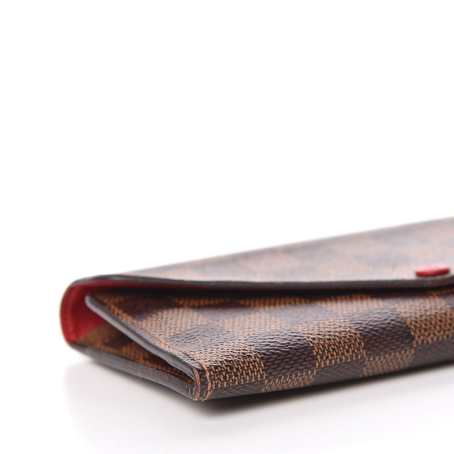 Damier Ebene Josephine Wallet Red