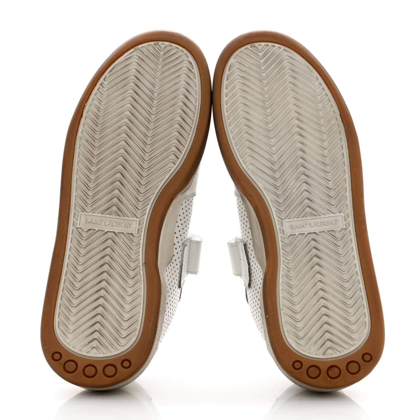 Calfskin Perforated Womens SL24 Sneakers 37 White