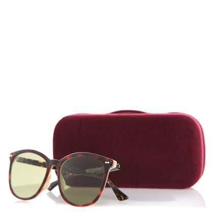 Gucci Acetate Square Frame Sunglasses GG0196SK Tortoise 8 of 8