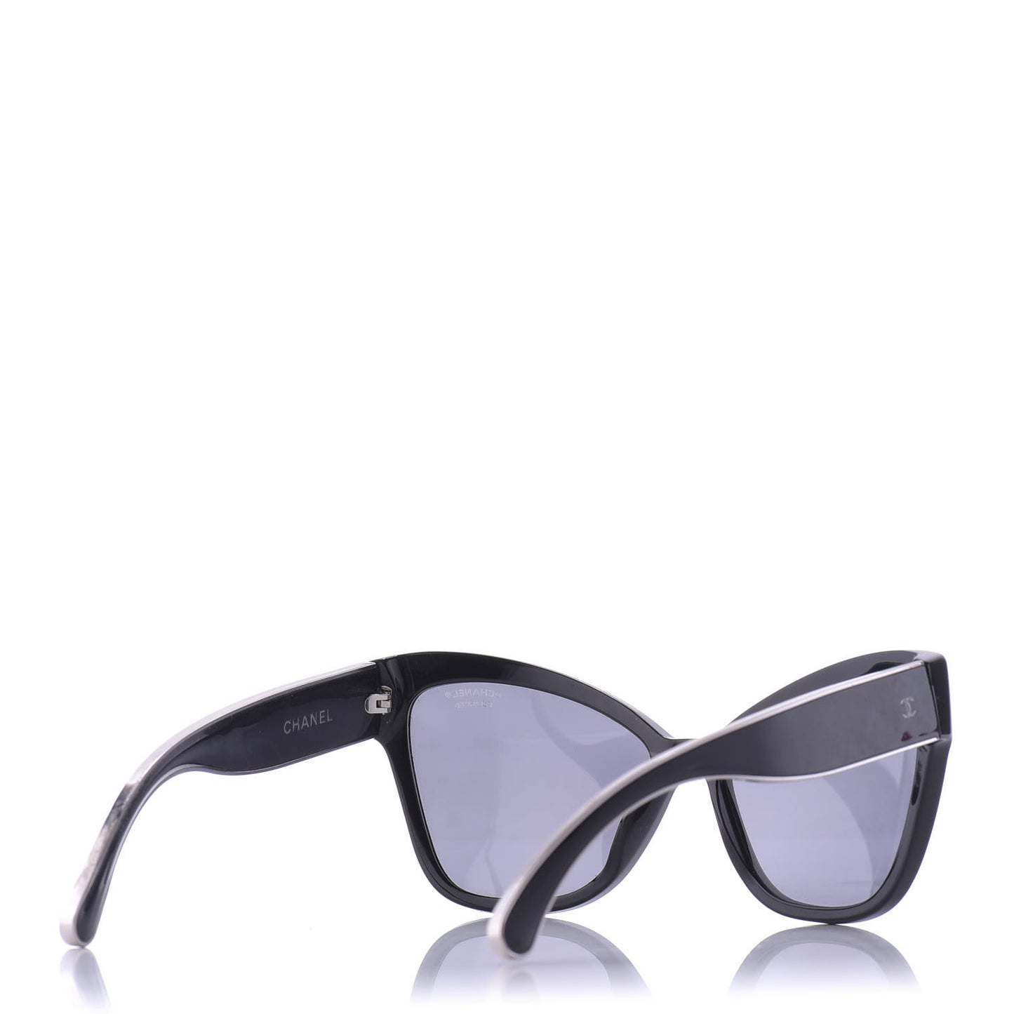 Acetate Polarized CC Cat Eye Sunglasses 5271 Black