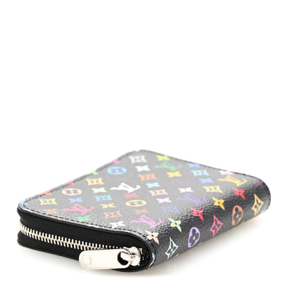 Louis Vuitton LV x TM Monogram Multicolor Zippy Coin Purse Black 4 of 8