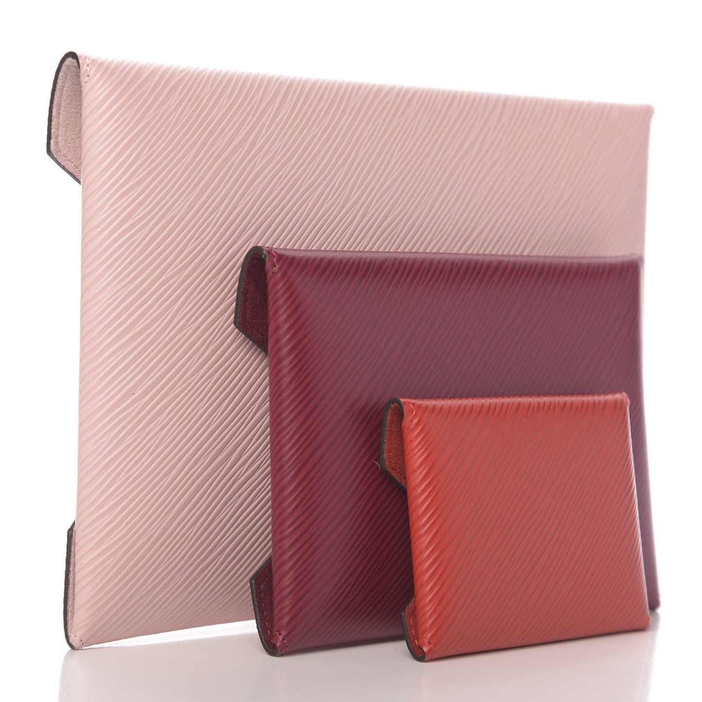 Epi Kirigami Pochette Set Rose Ballerine Fuchsia Coquelicot
