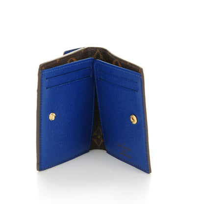 Louis Vuitton Monogram Compact Marie Wallet Blue 5 of 7