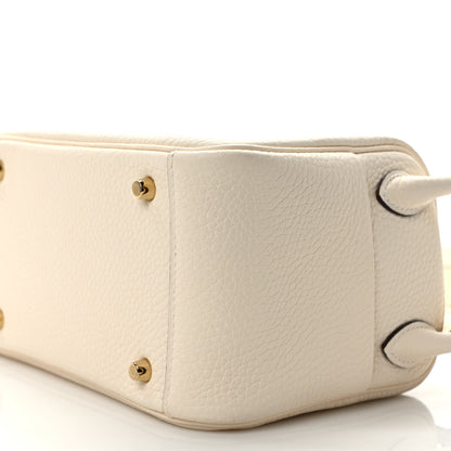 Hermes Taurillon Clemence Mini Lindy 20 Craie 9 of 12