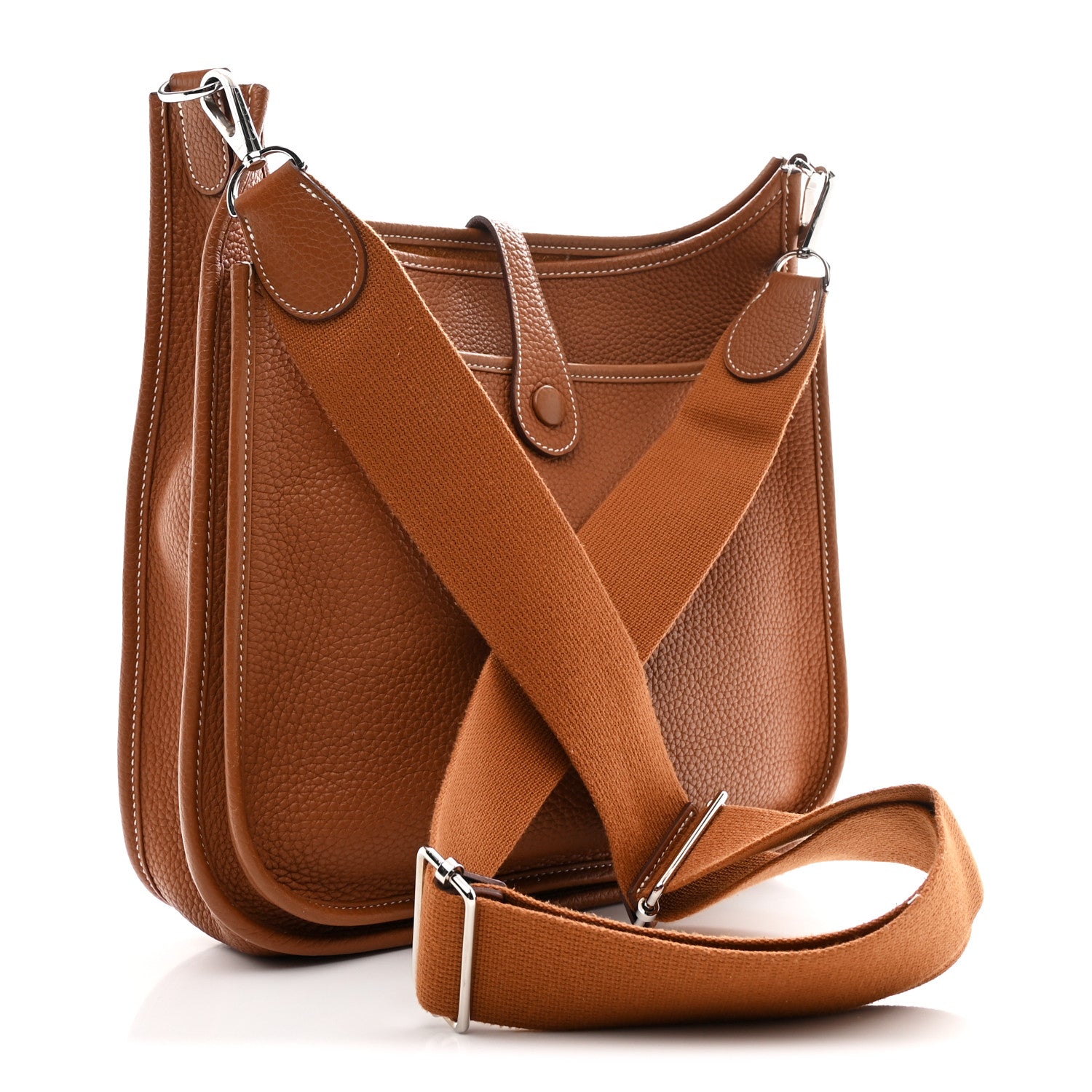 Hermes Taurillon Clemence Evelyne III PM Gold 2 of 9