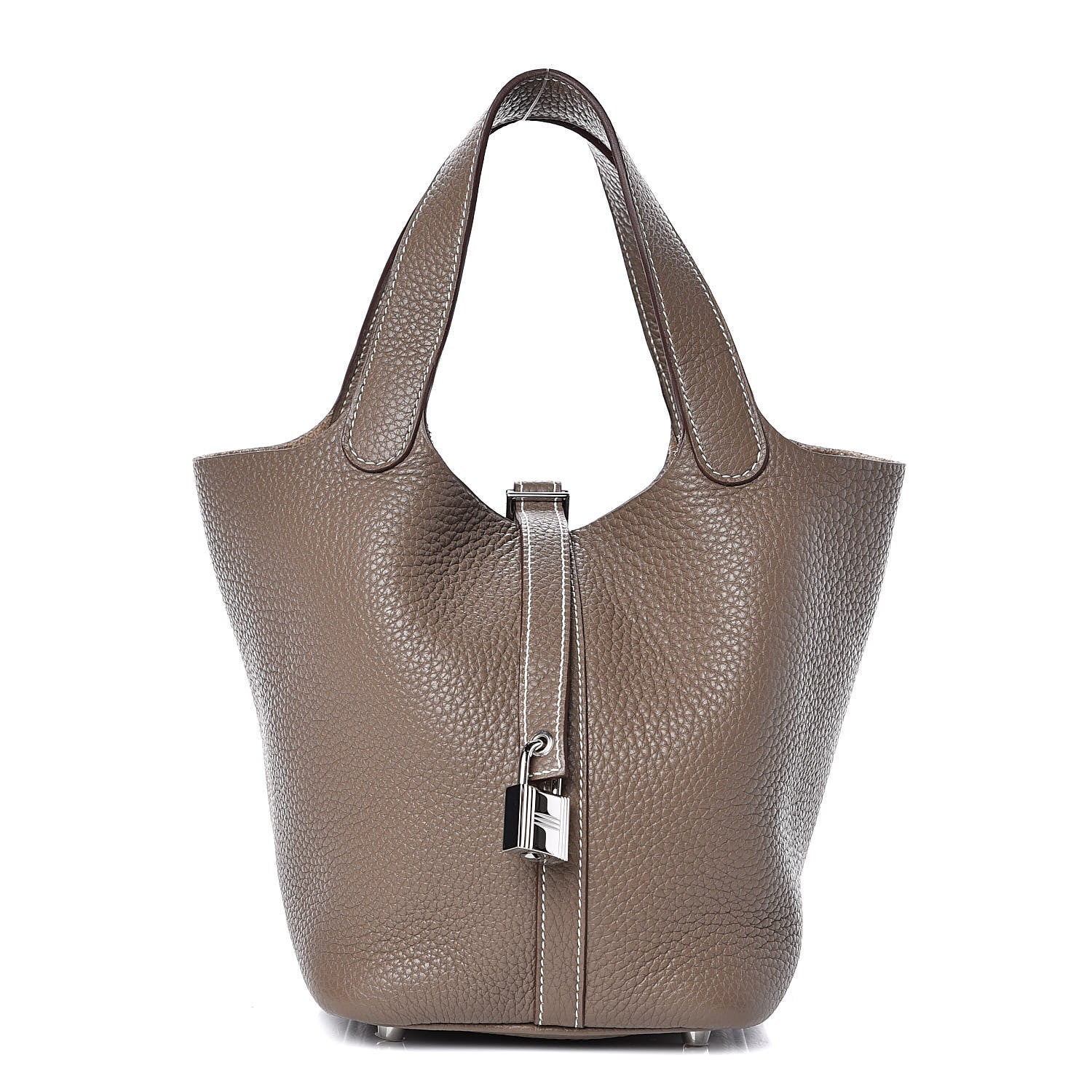 Hermes Taurillon Clemence Picotin Lock 18 PM Etoupe 1 of 12