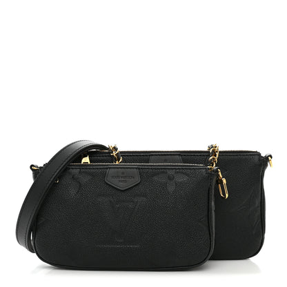 Louis Vuitton Empreinte Monogram Giant Multi Pochette Accessories Black 1 of 10