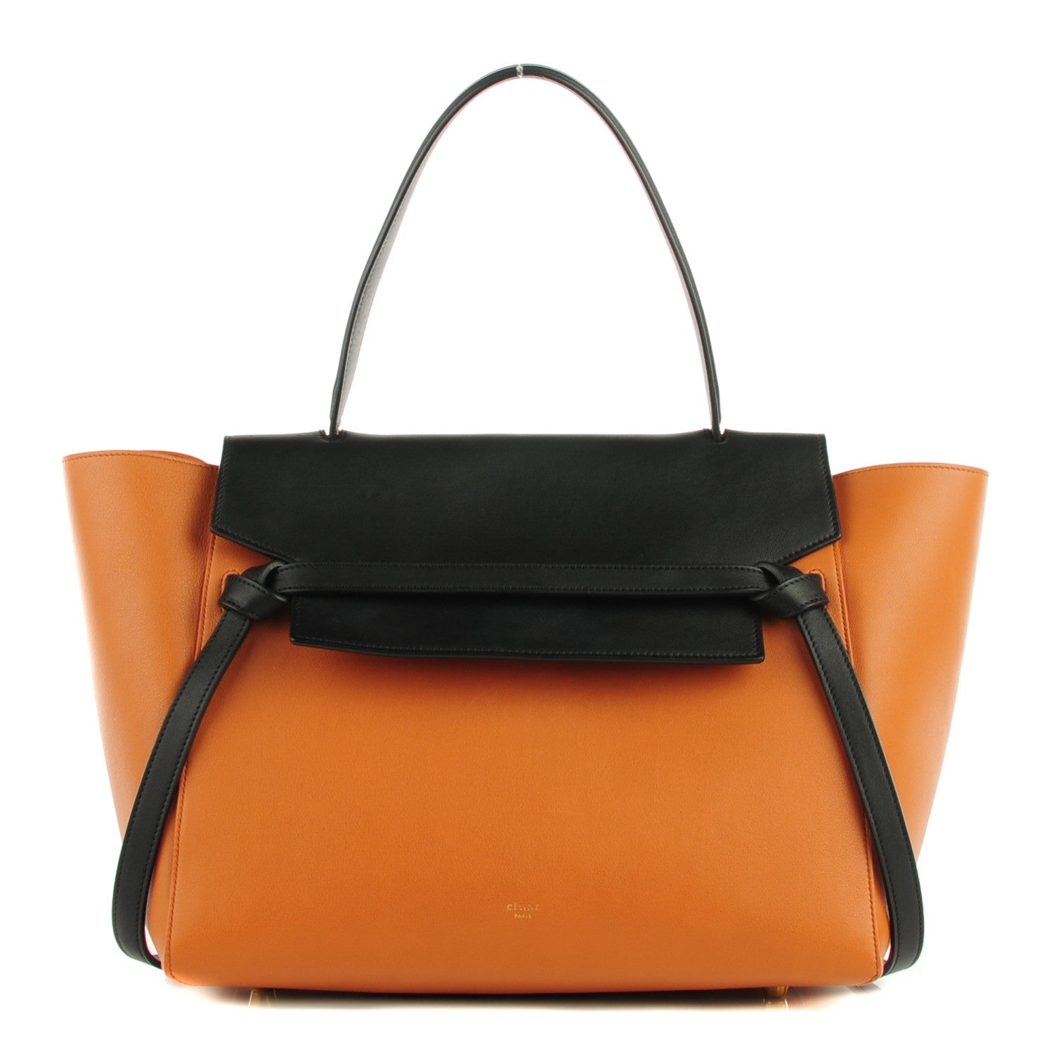 Celine Smooth Calfskin Small Bi-Color Belt Bag Tan 1 of 8