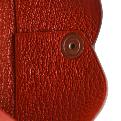 Hermes Chevre Mysore Verso Calvi Card Case Bleu Brume Brique 7 of 9