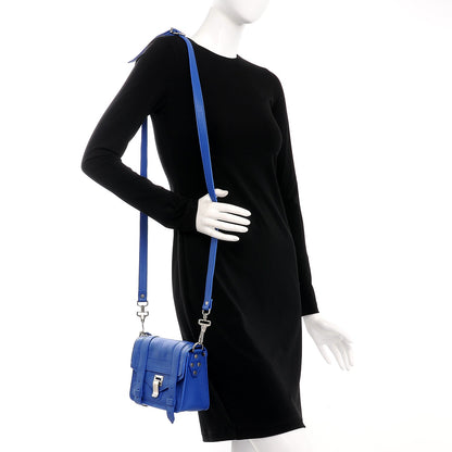 Proenza Schouler Lambskin PS1 Mini Pouch Messenger Memphis Blue 2 of 8