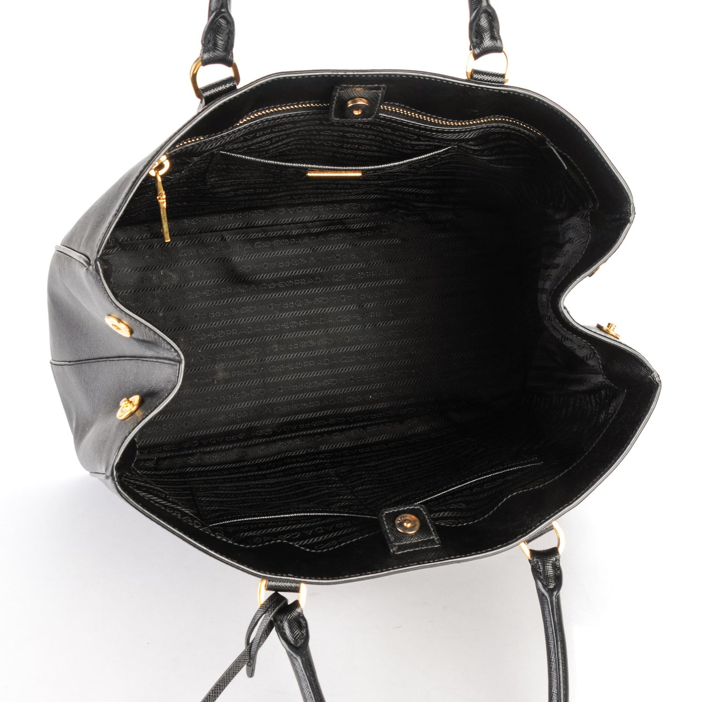 Saffiano Lux Large Tote Nero Black