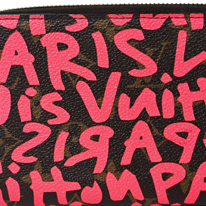 Louis Vuitton Monogram Graffiti Zippy Wallet Fuchsia 7 of 10
