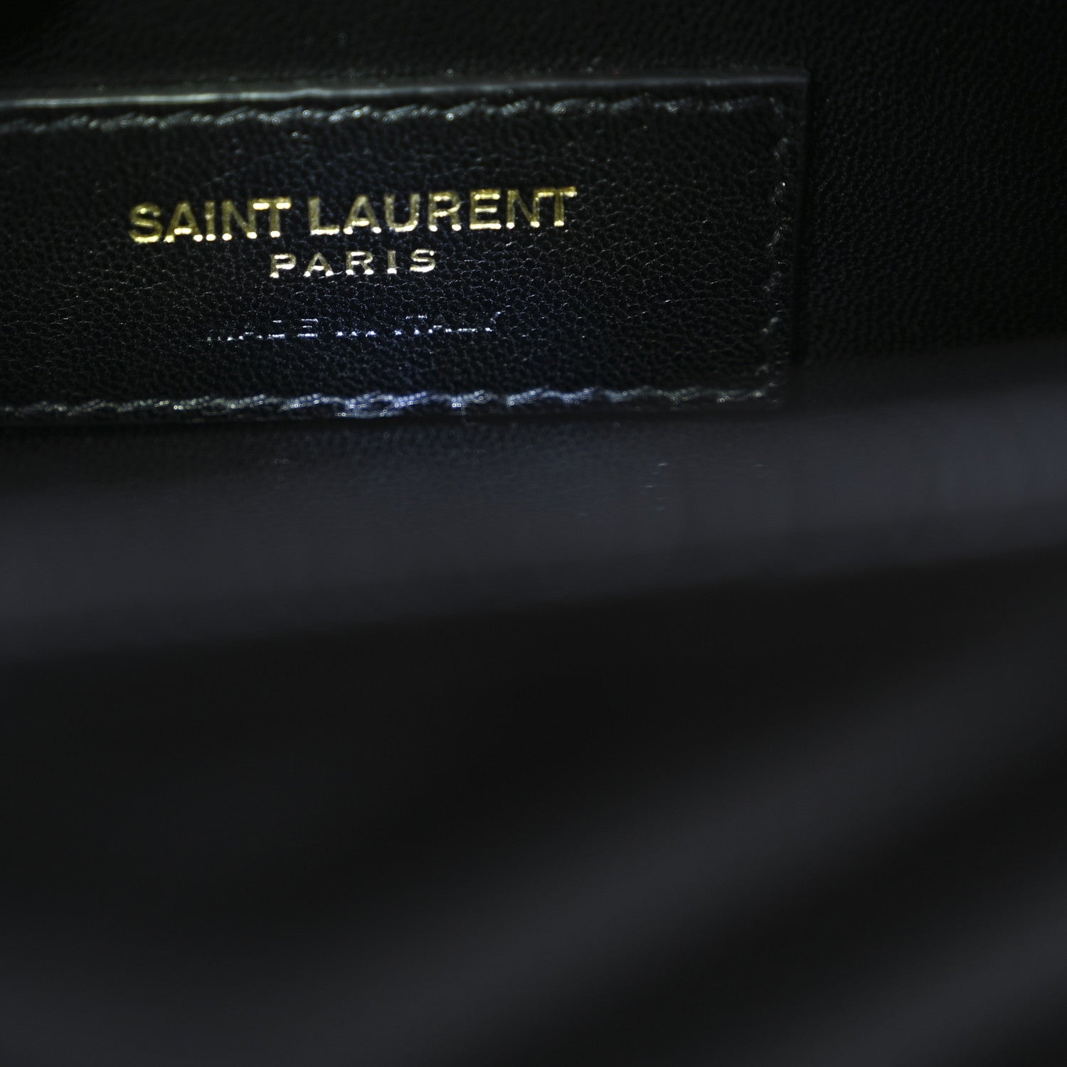 Saint Laurent Grain De Poudre Matelasse Chevron Medium Monogram Satchel Black 6 of 10
