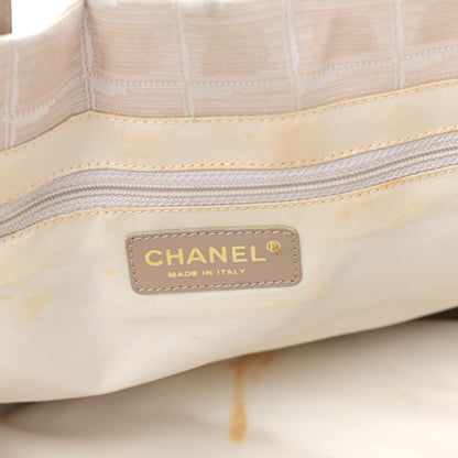 Chanel Nylon Medium Travel Tote Beige 6 of 9
