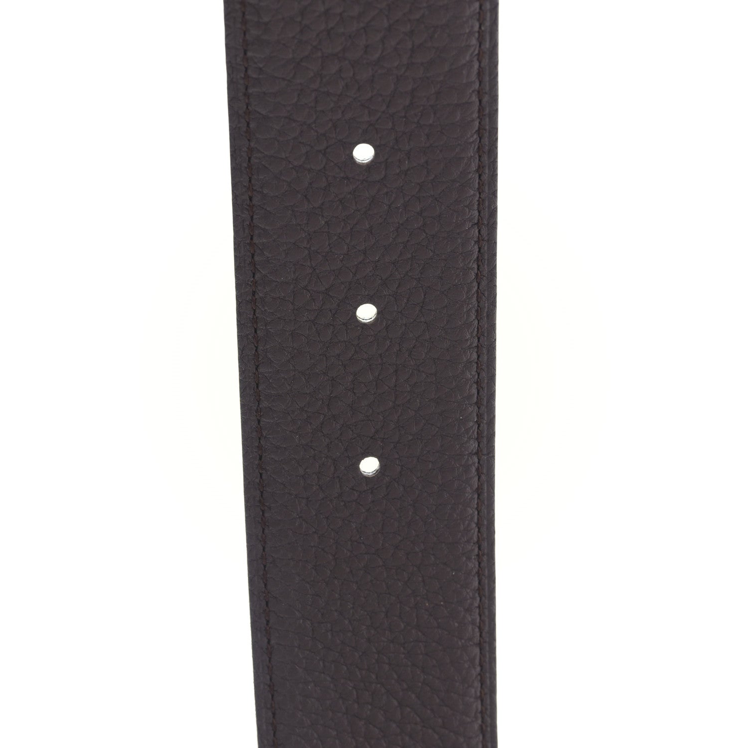 Hermes Box 135 Togo 38mm Jumbo Belt 115 46 Black Chocolate 4 of 4