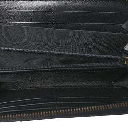 Gucci Calfskin Matelasse GG Marmont Zip Around Organizer Wallet Black 6 of 9