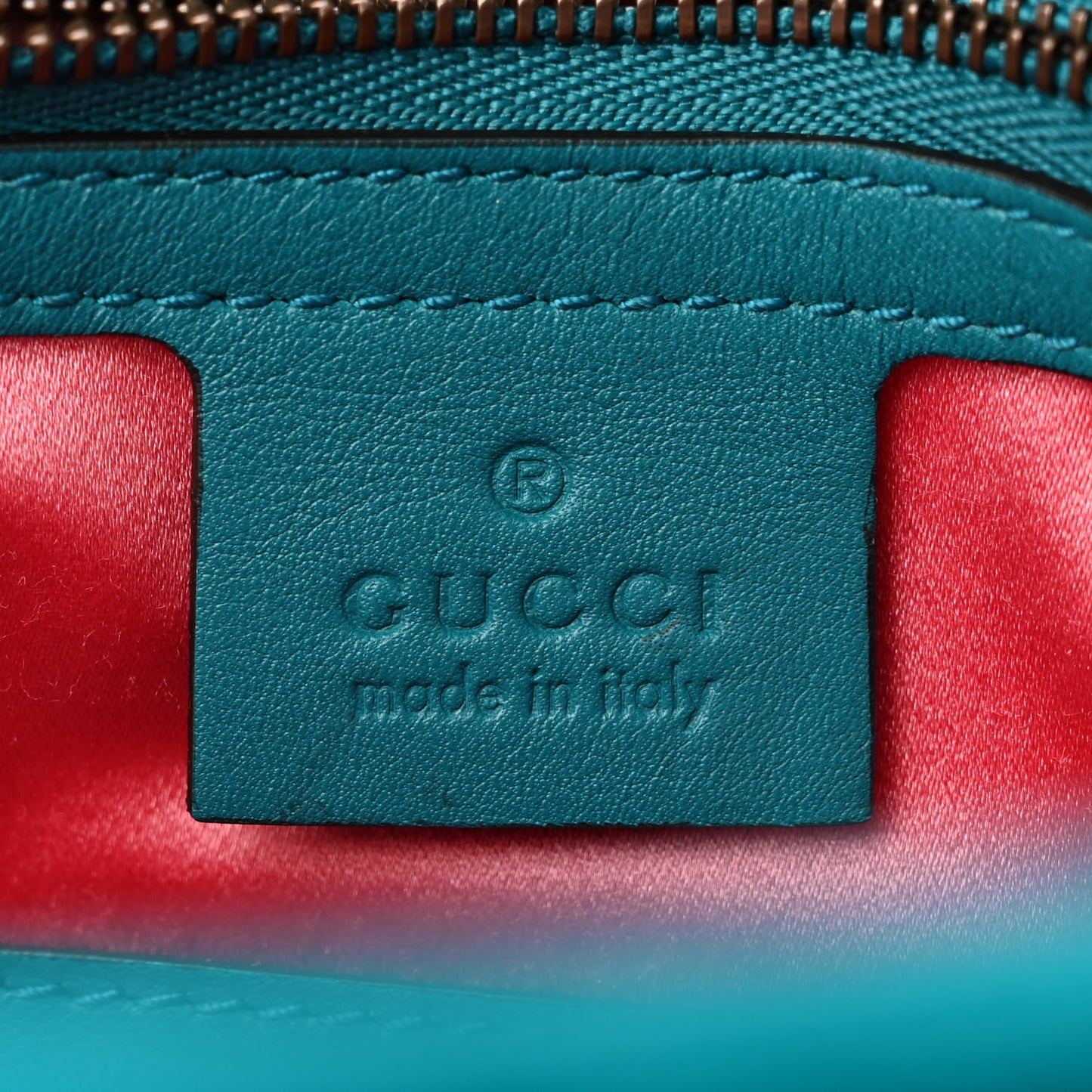 Velvet Matelasse XXV Embroidered Medium GG Marmont Shoulder Bag Pavone Cyan