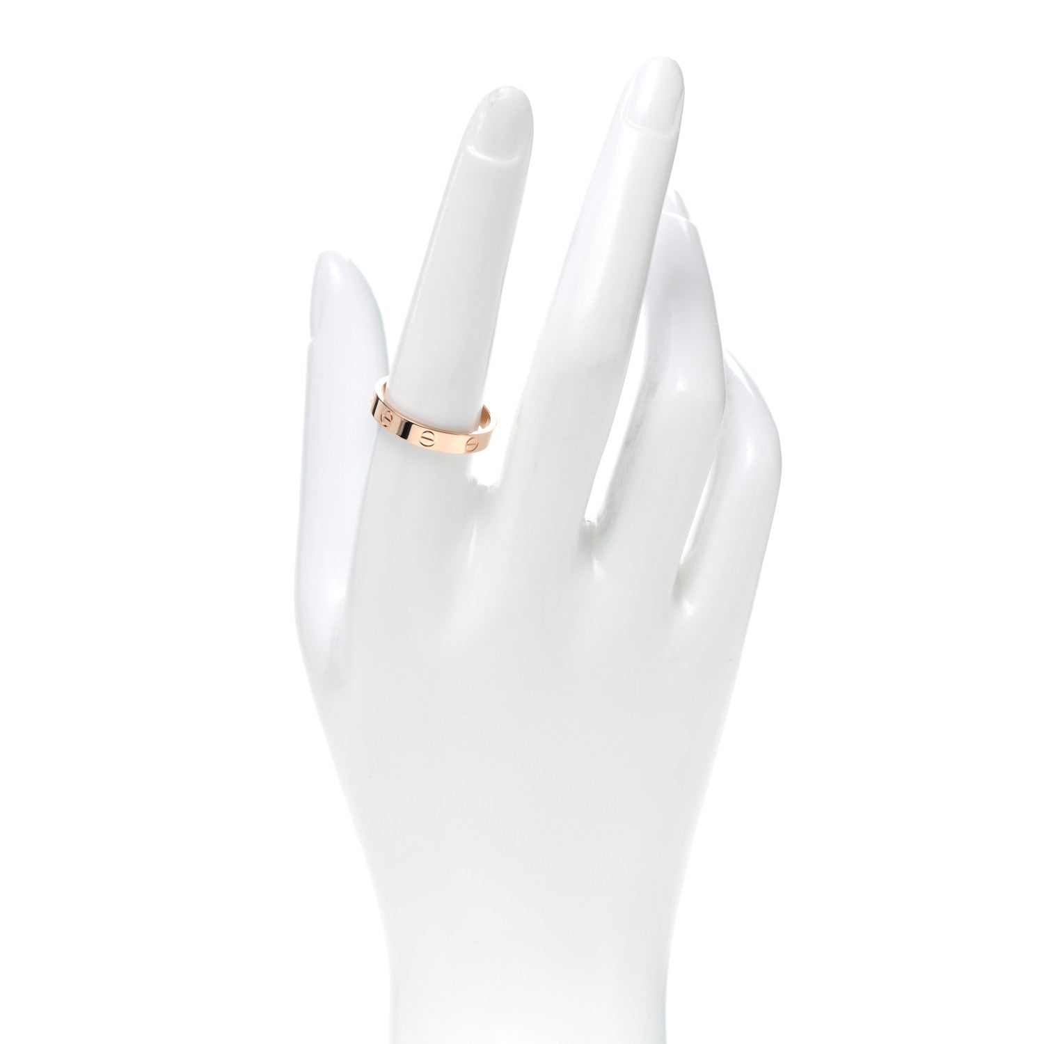 Cartier 18K Pink Gold 3.5mm LOVE Wedding Band Ring 58 8.25 2 of 4