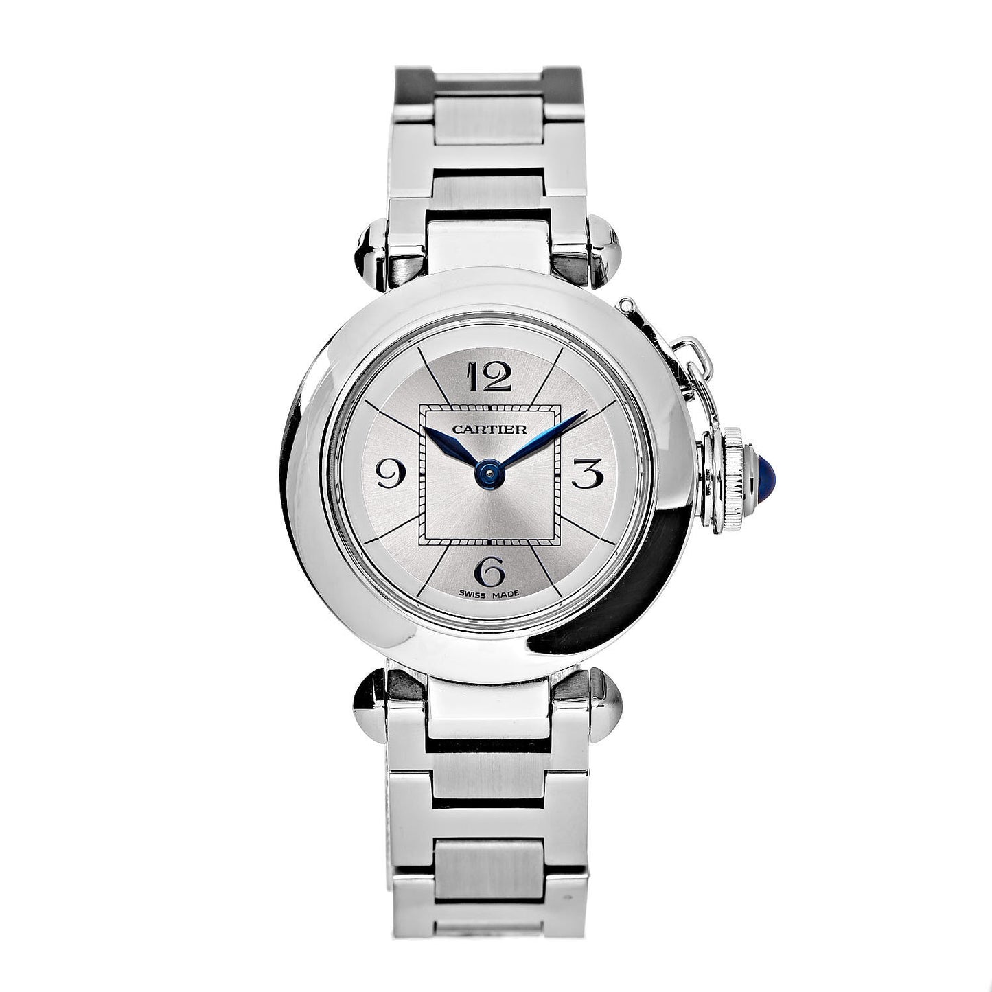 Stainless Steel 27mm Miss Pasha Quartz Watch Silver