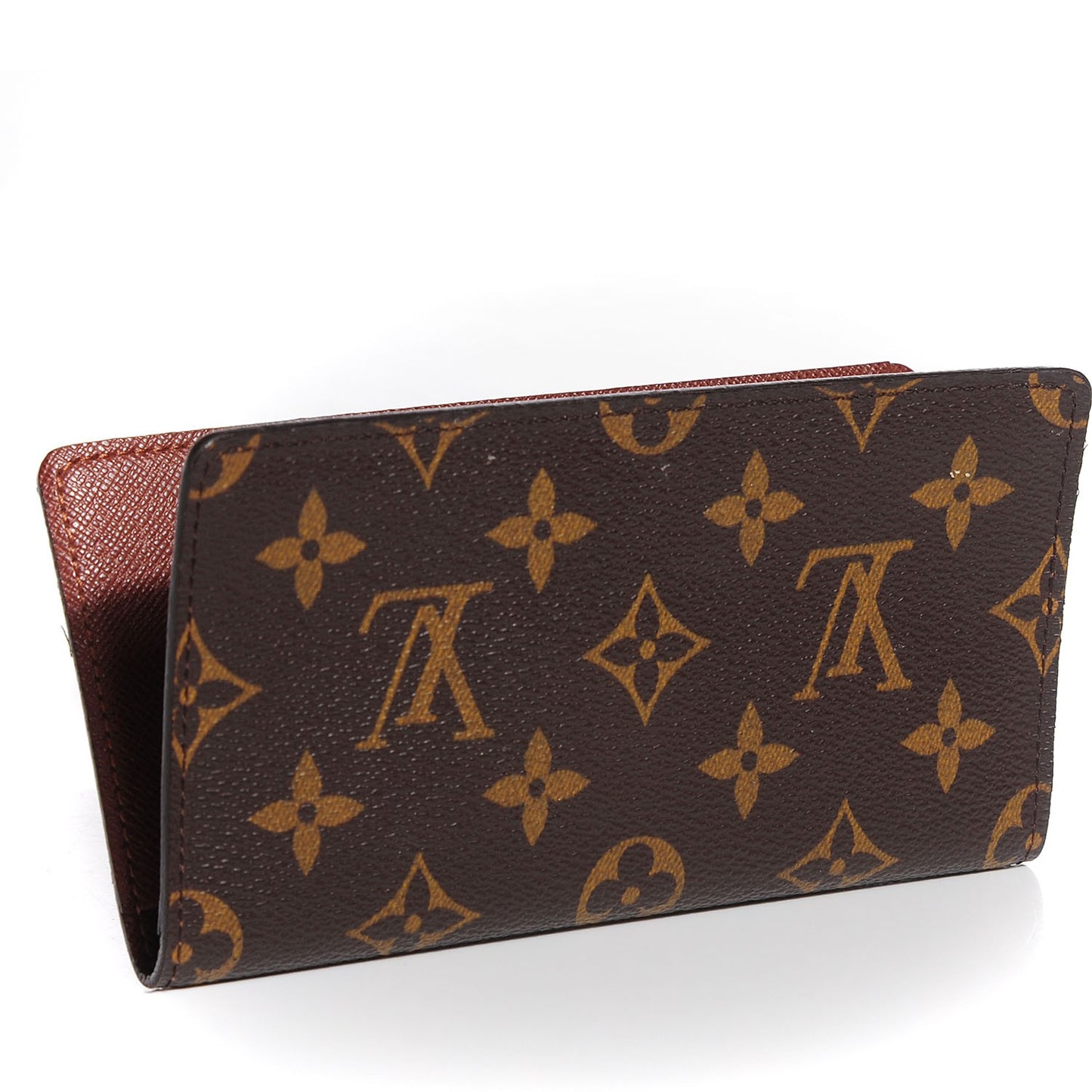 Monogram Simple Checkbook Holder Wallet