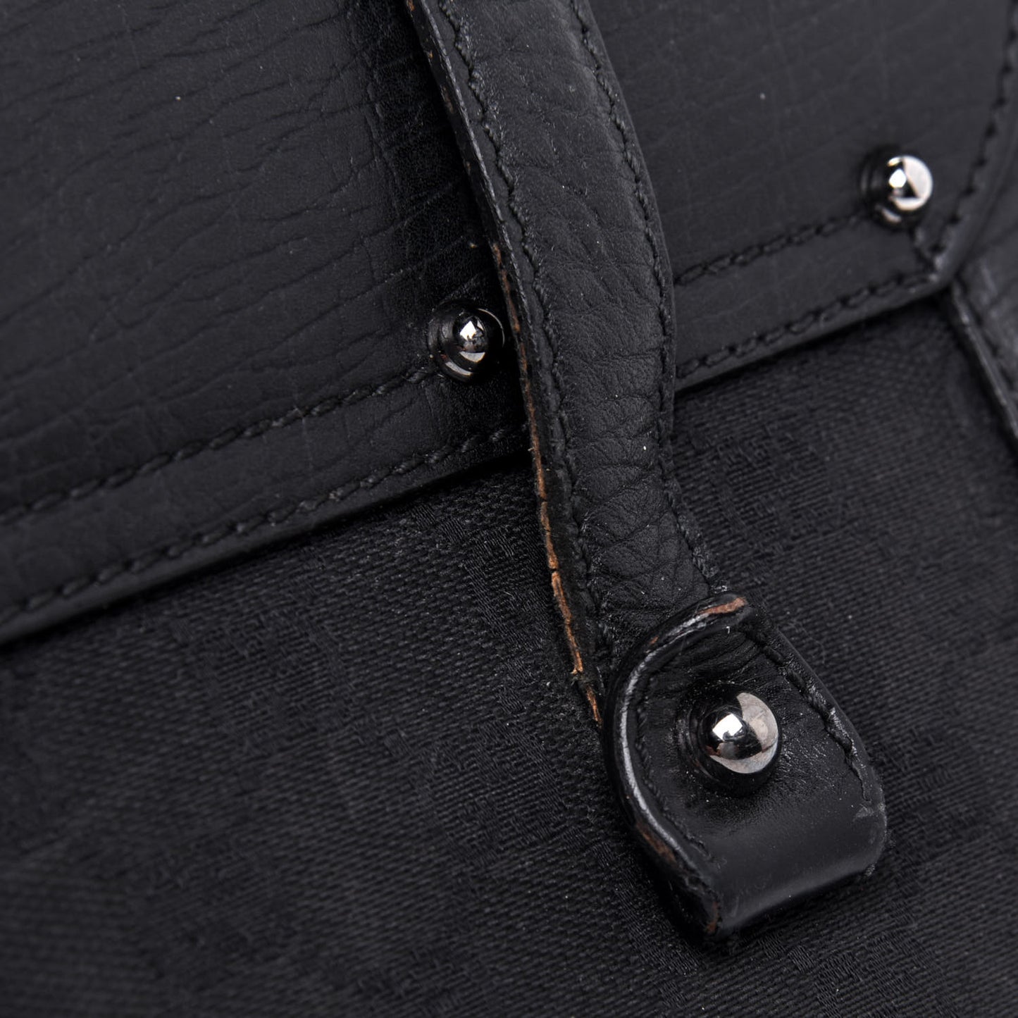 Monogram Bamboo Bullet Bag Black