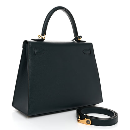 Hermes Epsom Kelly Sellier 25 Vert Cypress 3 of 11