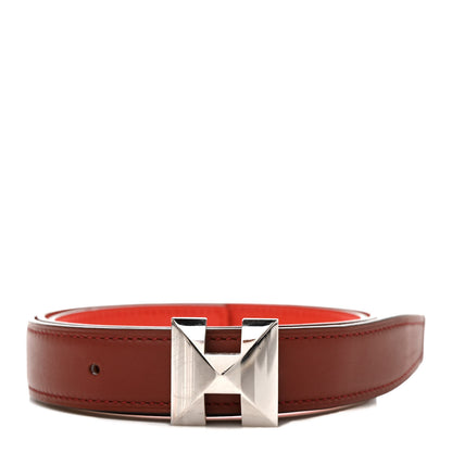 Hermes Swift Epsom Belt 80 32 Rouge H Rouge De Coeur 1 of 5