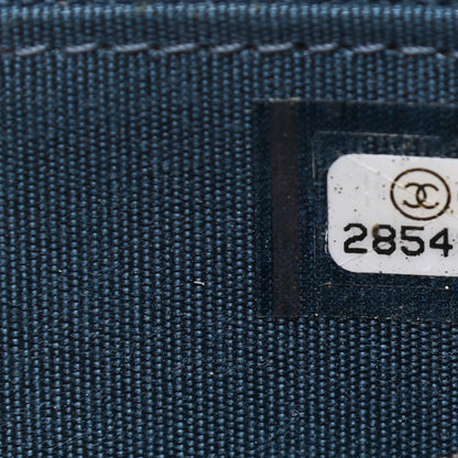 Chanel Lambskin Quilted 19 Small Zip Around Wallet Blue 7 of 8