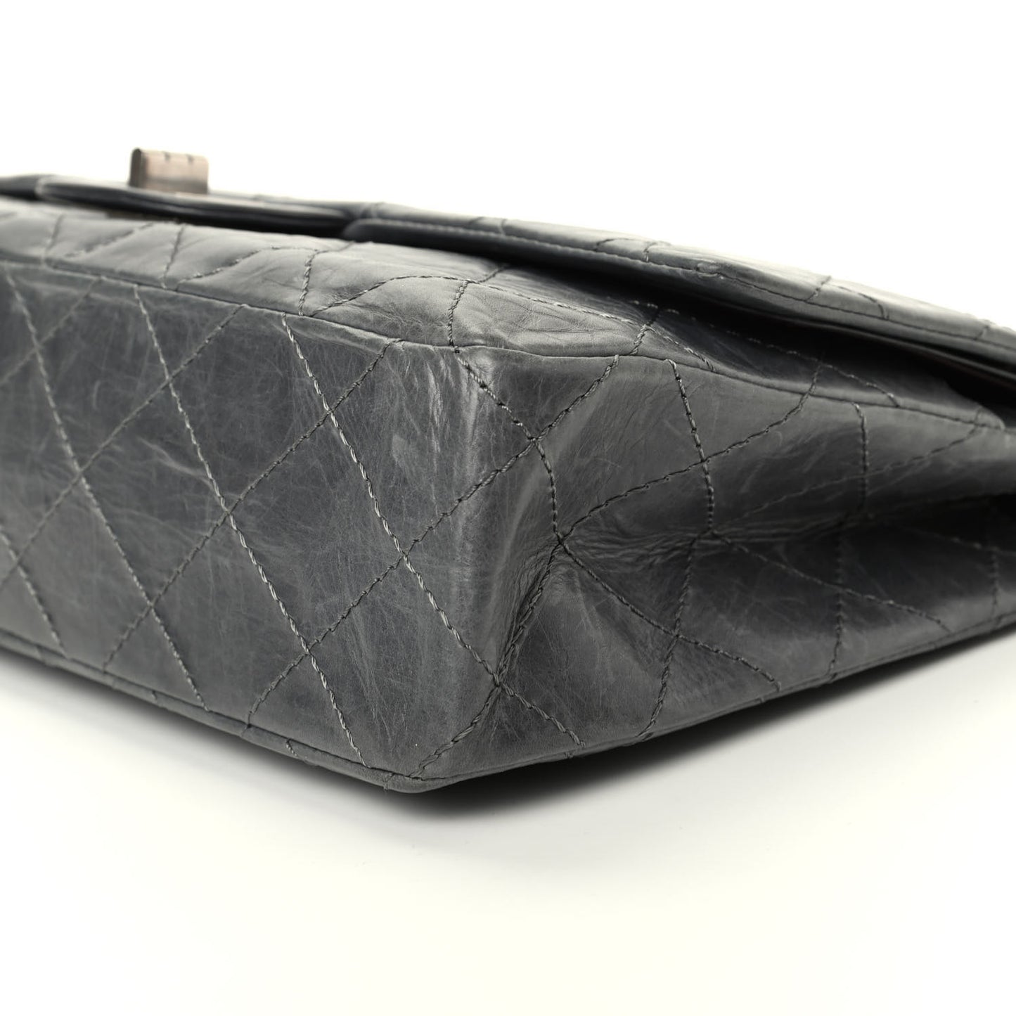 Aged Calfskin Quilted 50th Anniversary 2.55 Reissue 227 Flap Grey