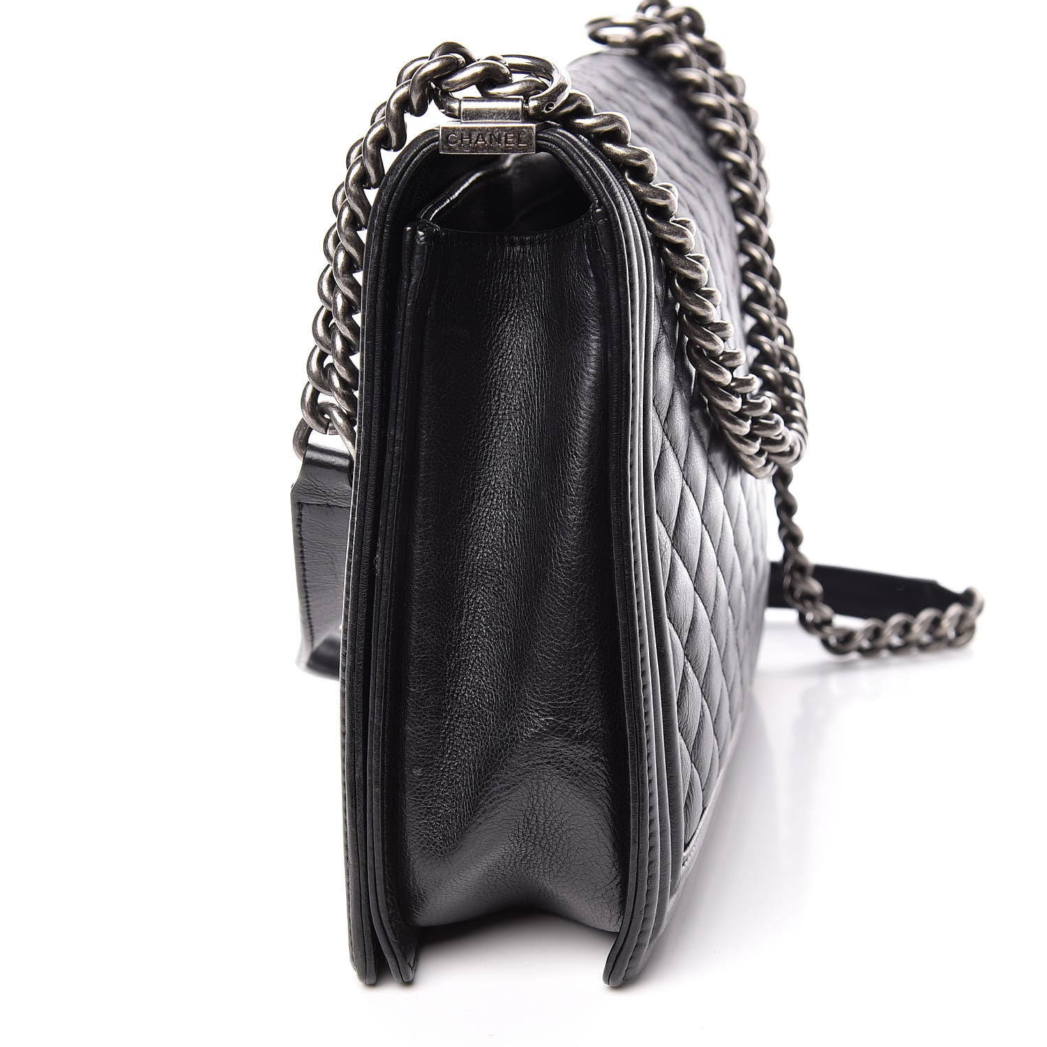 Chanel Calfskin Quilted Large Boy Flap Black 19 of 22