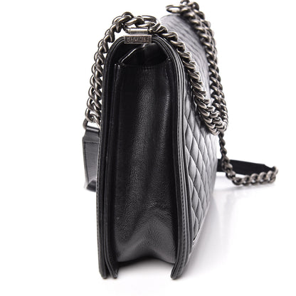 Chanel Calfskin Quilted Large Boy Flap Black 19 of 22