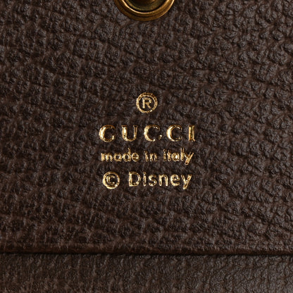 Gucci X DISNEY GG Supreme Monogram Donald Duck Interlocking G Card Case Beige Multicolor New Acero 6 of 8