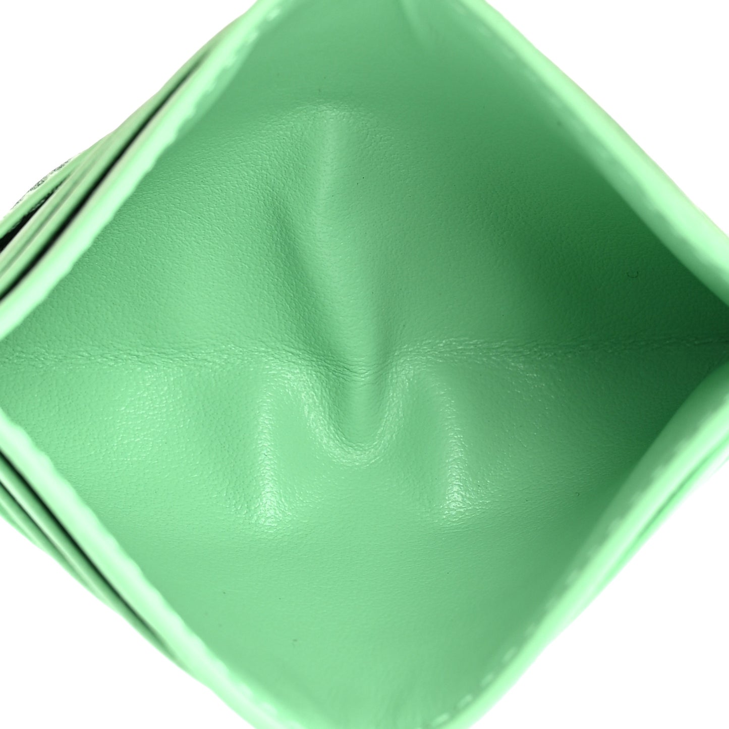 Nappa Intrecciato Card Holder Teal