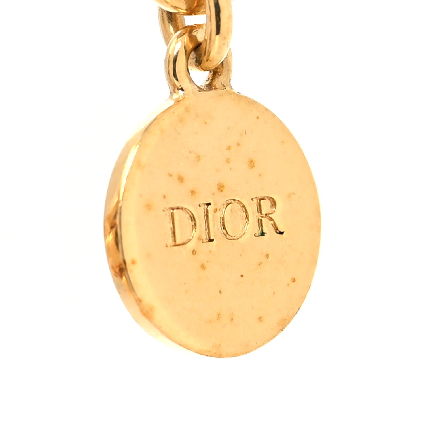 Christian Dior Metal CD Choker Necklace Gold 5 of 5