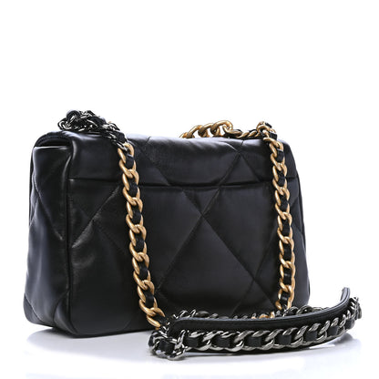 Chanel Lambskin Quilted Medium Chanel 19 Flap Black 2 of 4