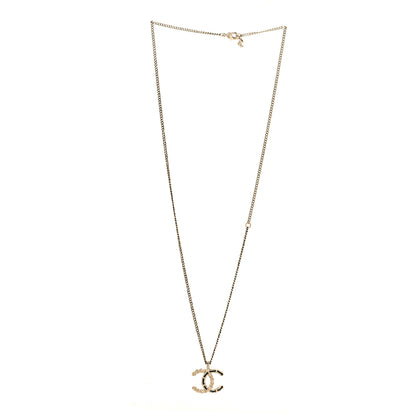 Chanel Enamel Metal Chain French New Wave CC Necklace Black Gold 3 of 4