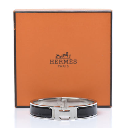 Hermes Enamel Narrow Clic Clac H Bracelet PM Black 6 of 6