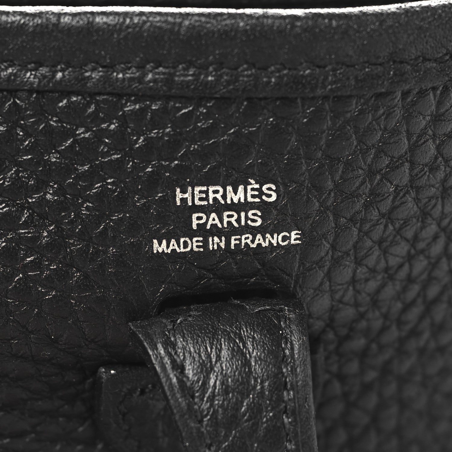 Hermes Taurillon Clemence Evelyne TPM Black 6 of 11