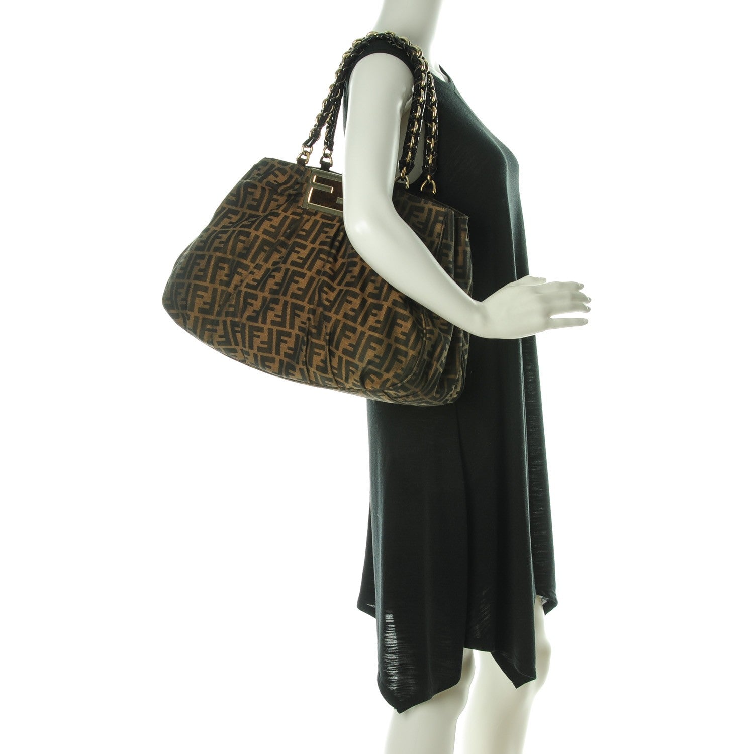 Fendi Zucca Mia Tote Tobacco 2 of 7