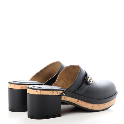 Chanel Calfskin CC Turn Lock Clogs 42 Black 4 of 9