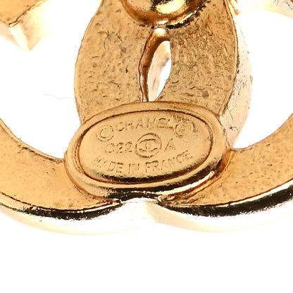 Chanel Pearl Studded CC Earrings Gold 4 of 5
