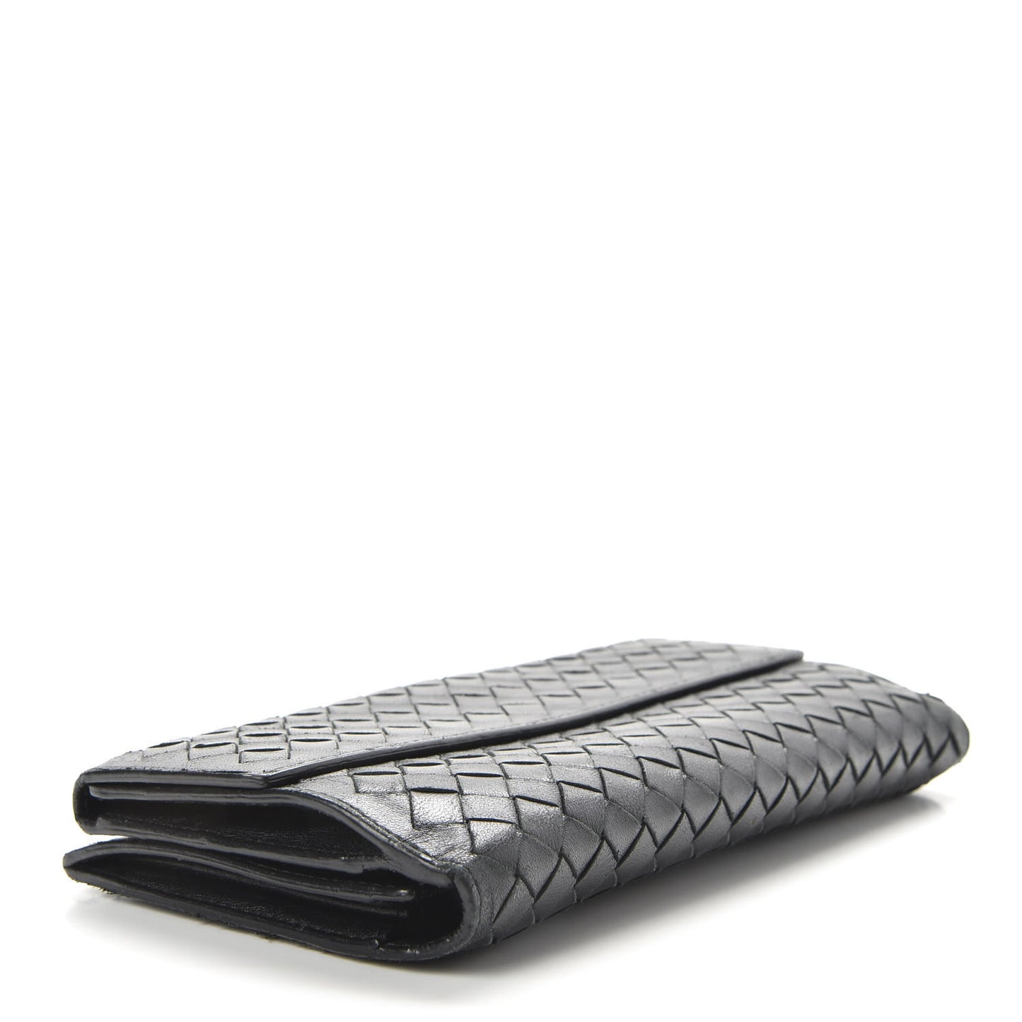 Nappa Intrecciato Continental Wallet Black