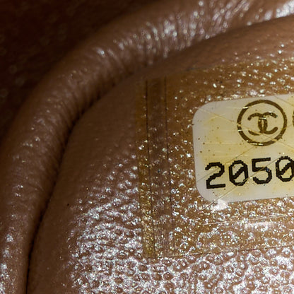Chanel Pearly Caviar Quilted Jumbo Double Flap Beige 8 of 13