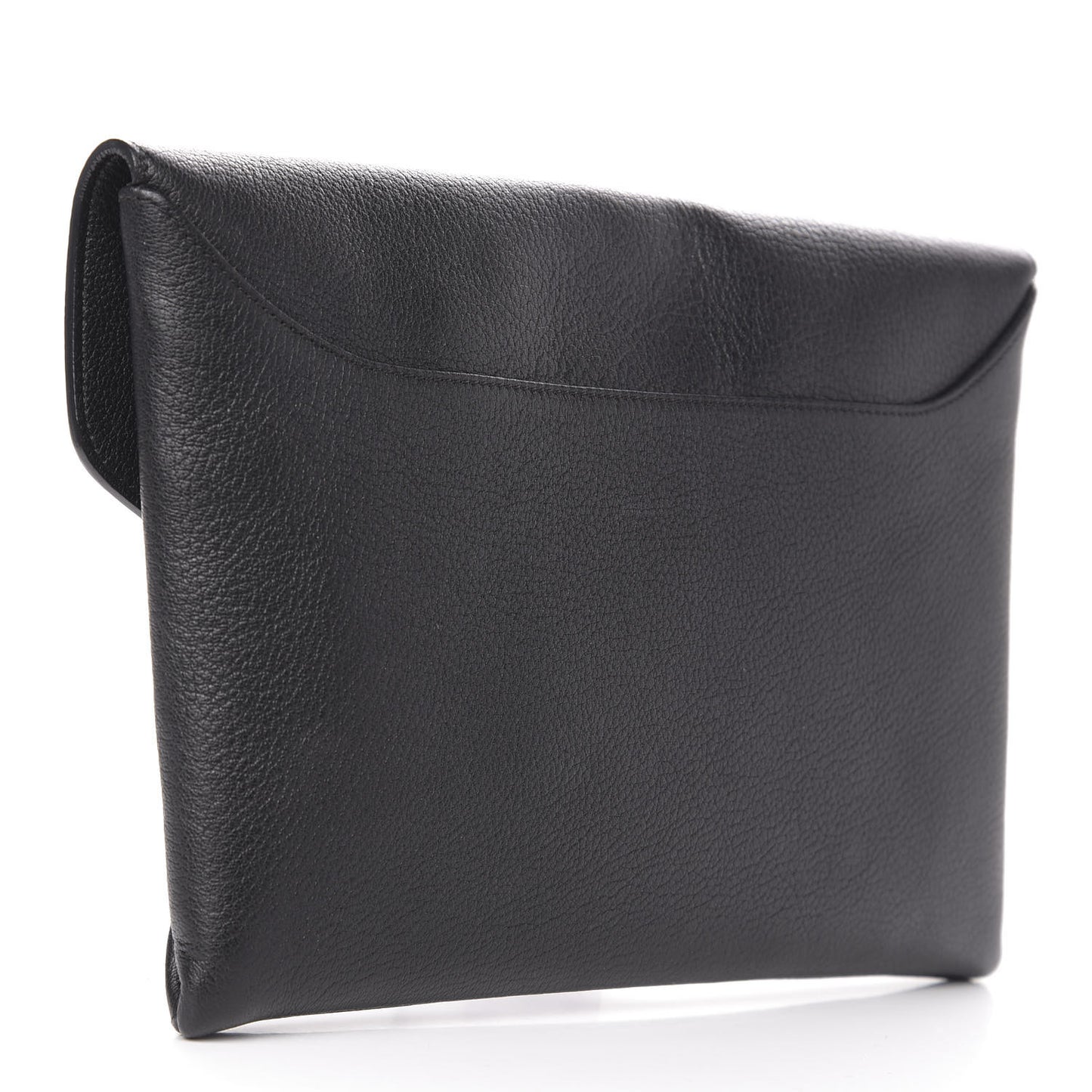 Sugar Goatskin Medium Antigona Envelope Clutch Black