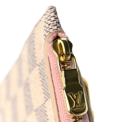 Louis Vuitton Damier Azur Neverfull MM GM Pochette Rose Ballerine 10 of 11