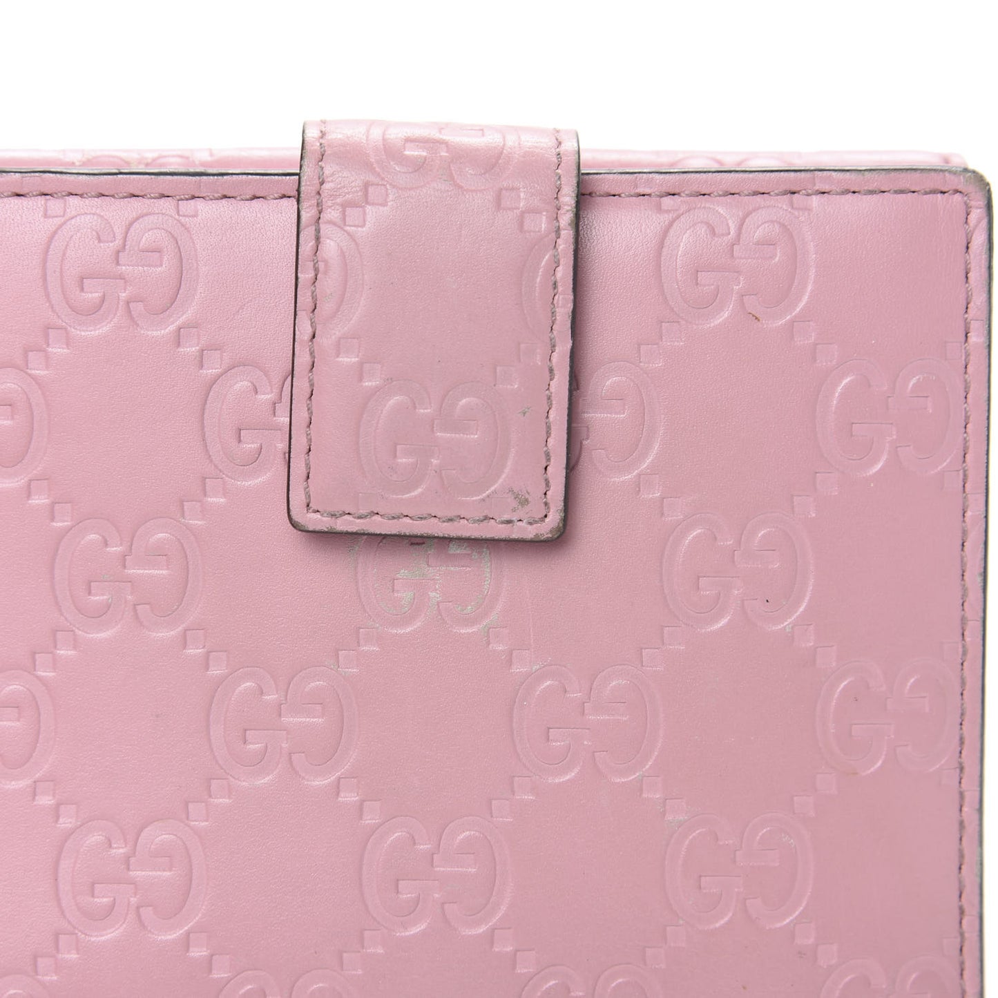 Guccissima Dice French Flap Wallet Carmine Rose